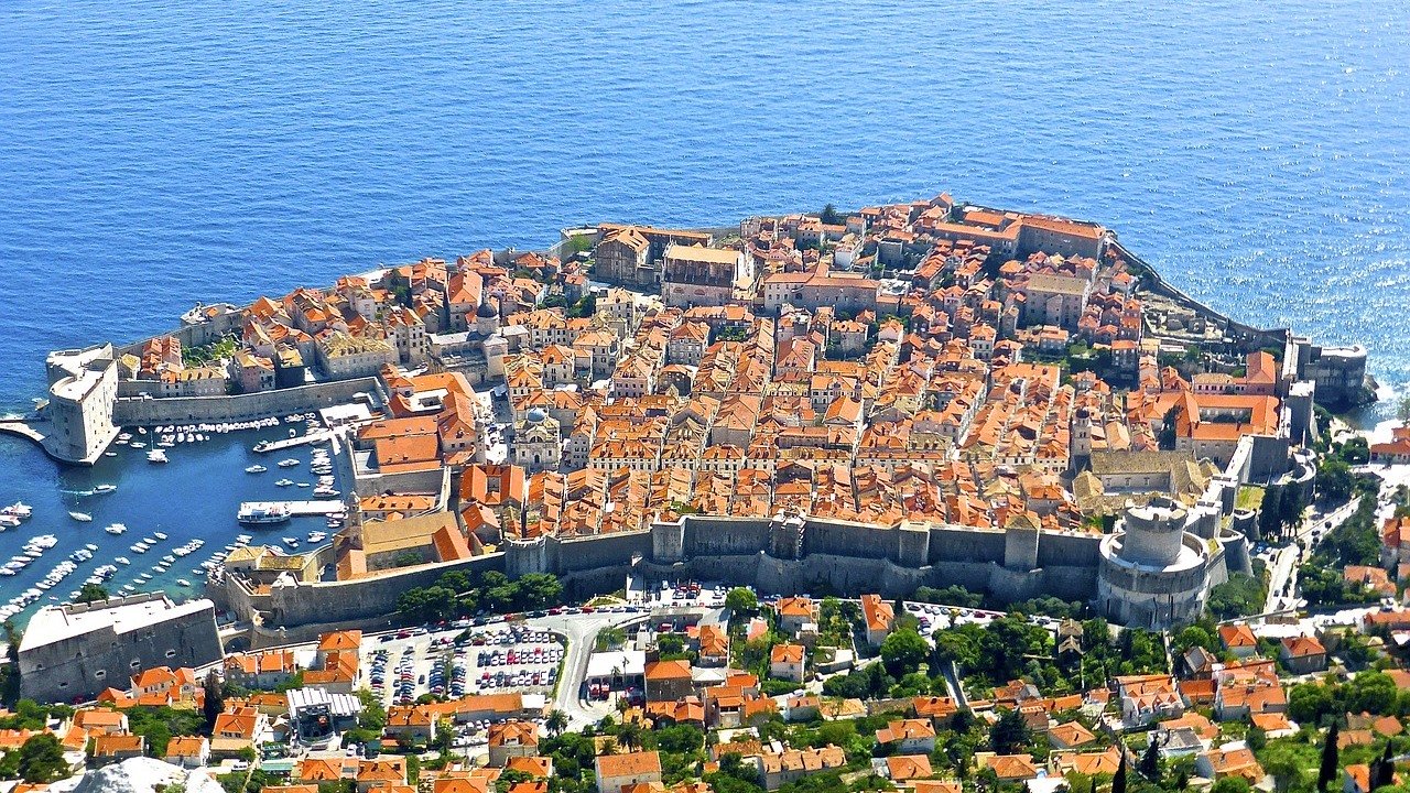 View of Dubrovnik from Srđ Mountain